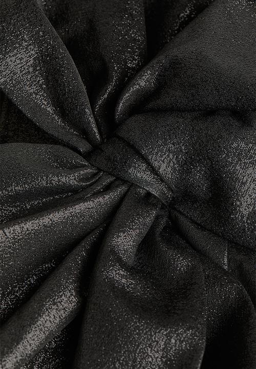 H&M - Bow-front mini dress - black