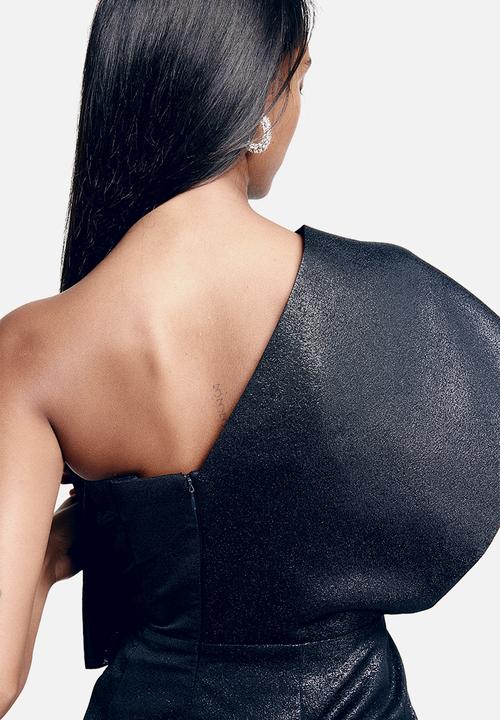 H&M - Bow-front mini dress - black