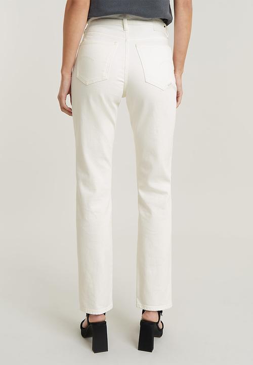 G-STAR - Viktoria High Straight Wmn - lt chalk gd