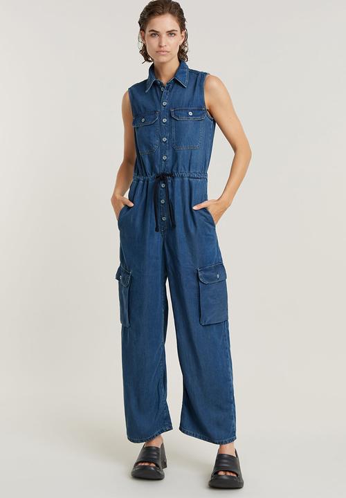G-STAR - Soft Utility Jumpsuit Wmn - faded whirlpool