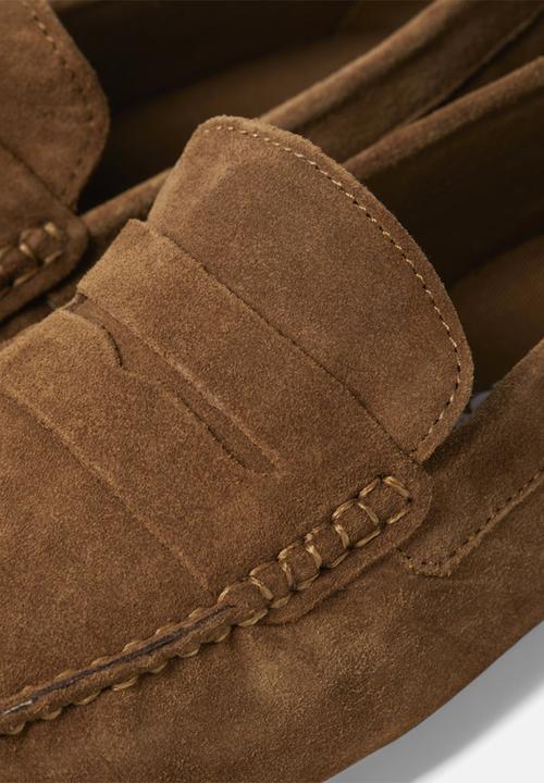 Jack & Jones - Jfwjensen suede loafer - cognac