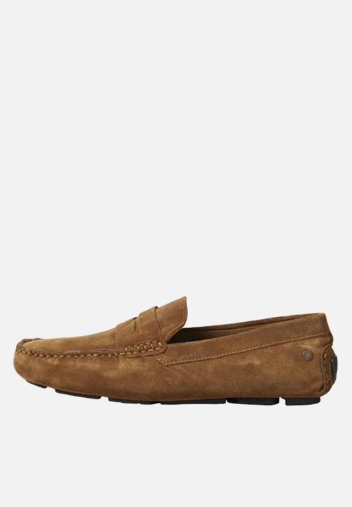 Jack & Jones - Jfwjensen suede loafer - cognac
