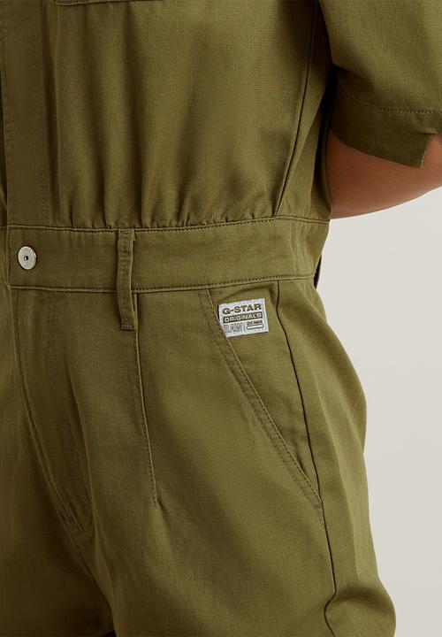 G-STAR - Core jumpsuit s\s wmn - smoke olive