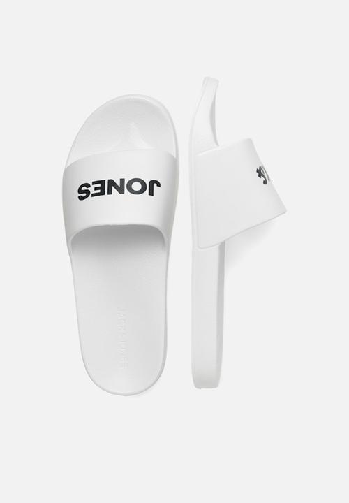 Jack & Jones - Jwflarry moulded slider - white