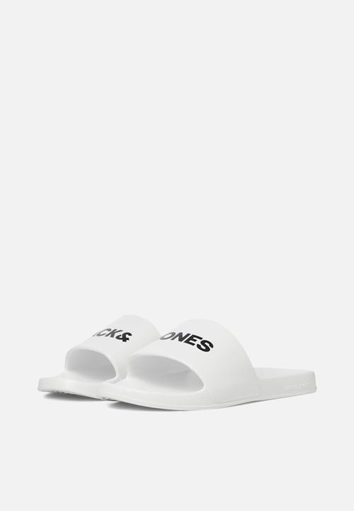 Jack & Jones - Jwflarry moulded slider - white