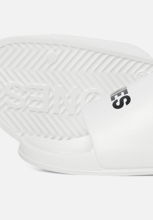 Jack & Jones - Jwflarry moulded slider - white