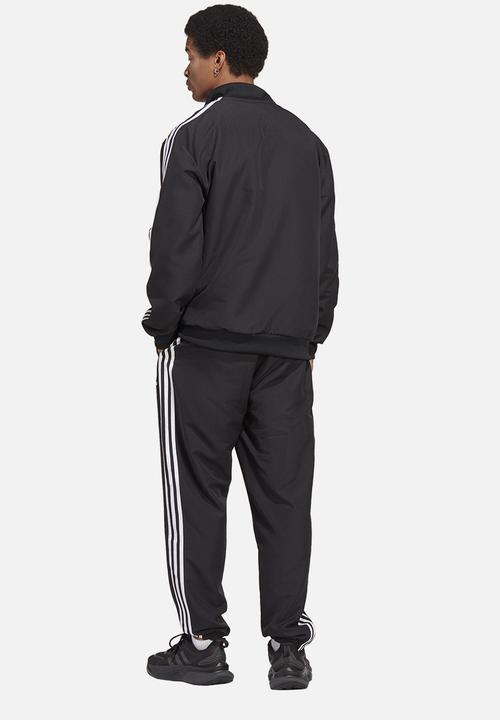 adidas Performance - 3-Stripe woven tracksuit  - black/black