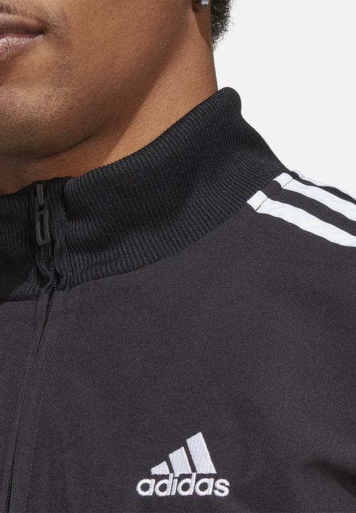 adidas Performance - 3-Stripe woven tracksuit  - black/black