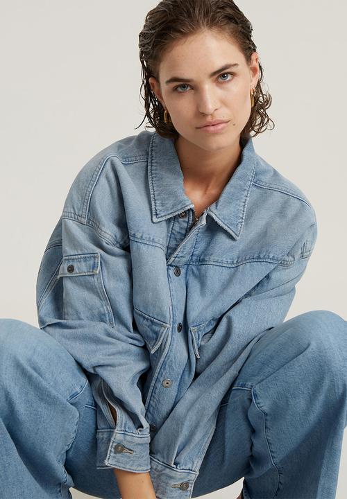 G-STAR - Deck 2.0 High Loose Wmn - sun faded amparo blue