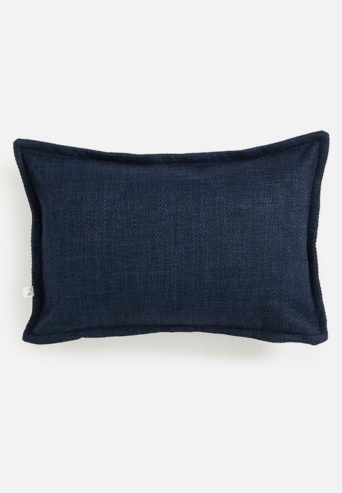 Sixth Floor - Larna linen cushion cover - Navy