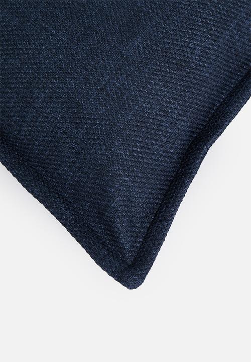 Sixth Floor - Larna linen cushion cover - Navy