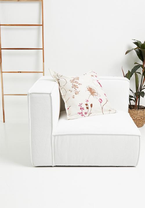 Sixth Floor - Zoe printed linen cushion cover - lilac