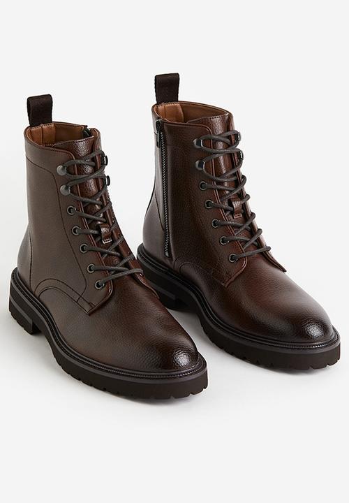H&M - Lace-up boots - dark brown