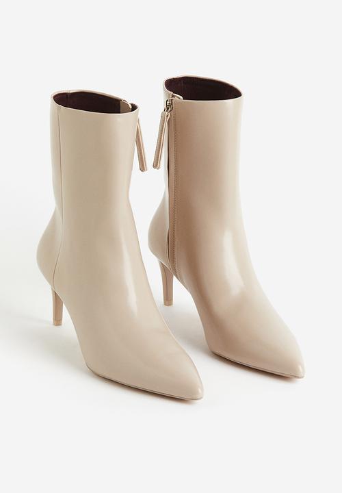 H&M - Heeled boots - light beige