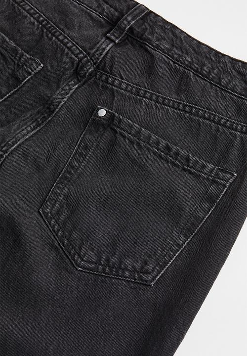H&M - Wide low jeans - black