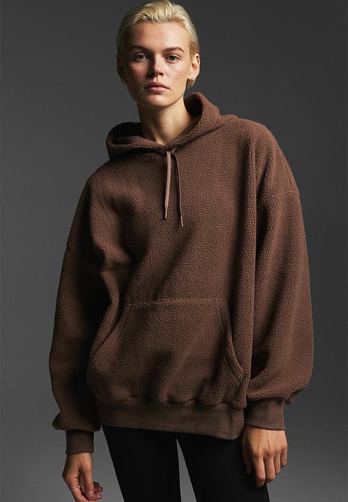 H&M - Drymove™ teddy hoodie - brown