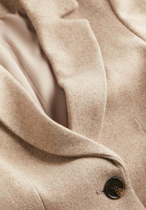 H&M - Single-breasted coat - beige