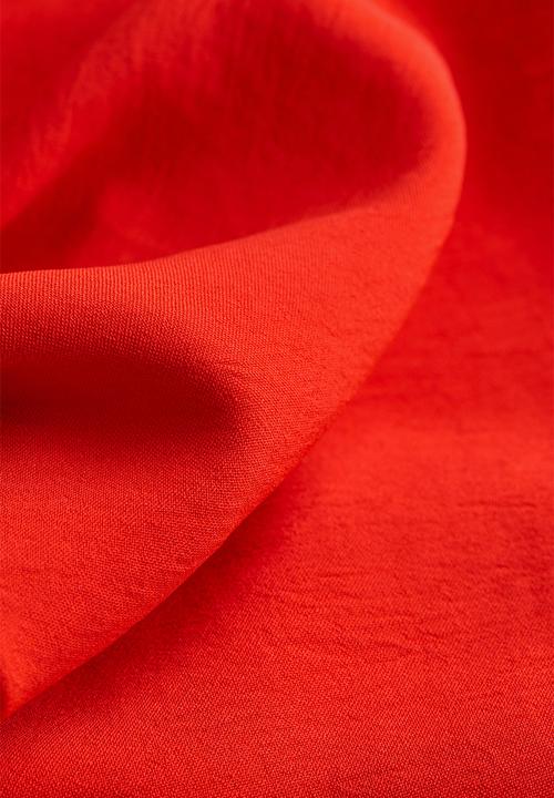 H&M - Draped one-shoulder dress - red
