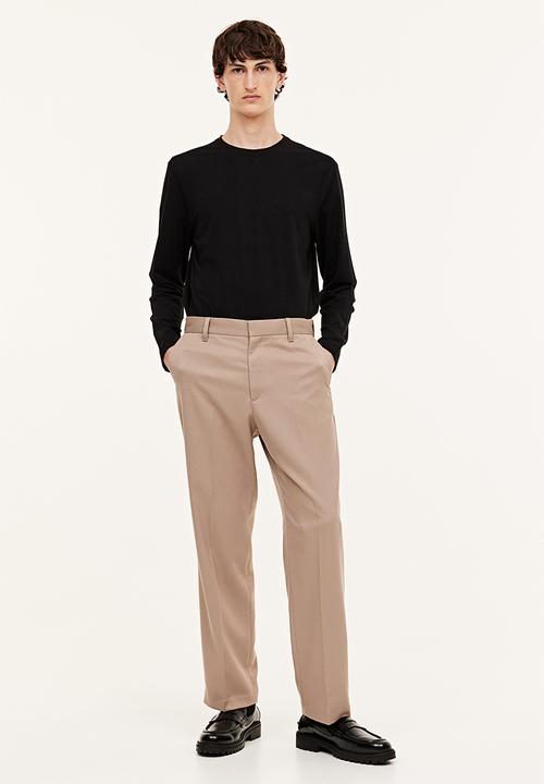 H&M - Slim fit jersey top - black