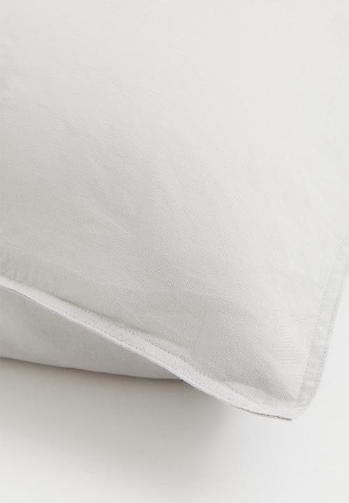 H&M - Washed linen pillowcase - grey