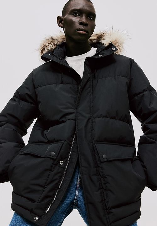 H&M - Regular fit water-repellent padded parka - black