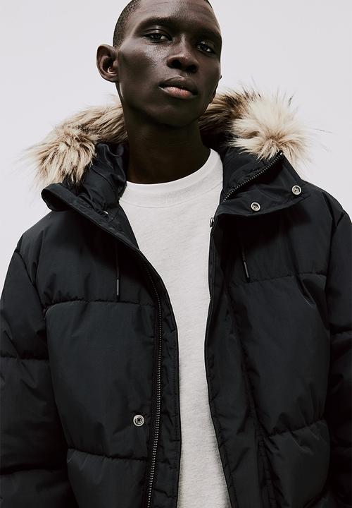 H&M - Regular fit water-repellent padded parka - black