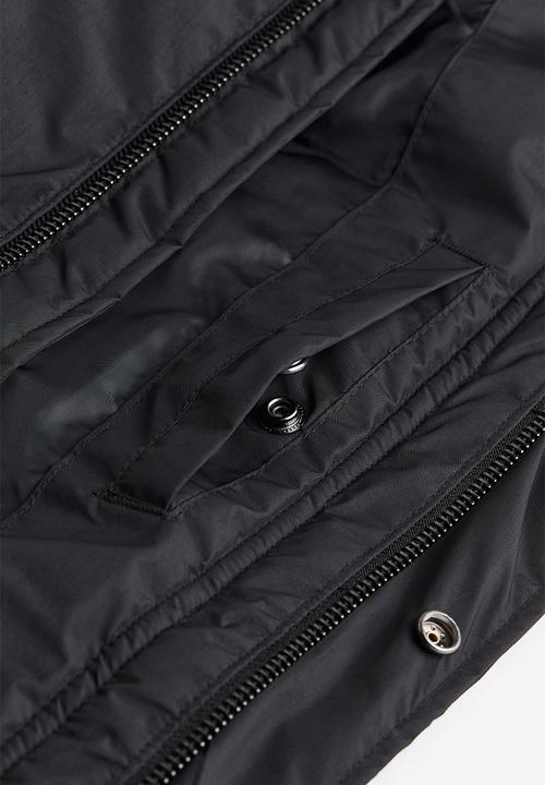 H&M - Regular fit water-repellent padded parka - black