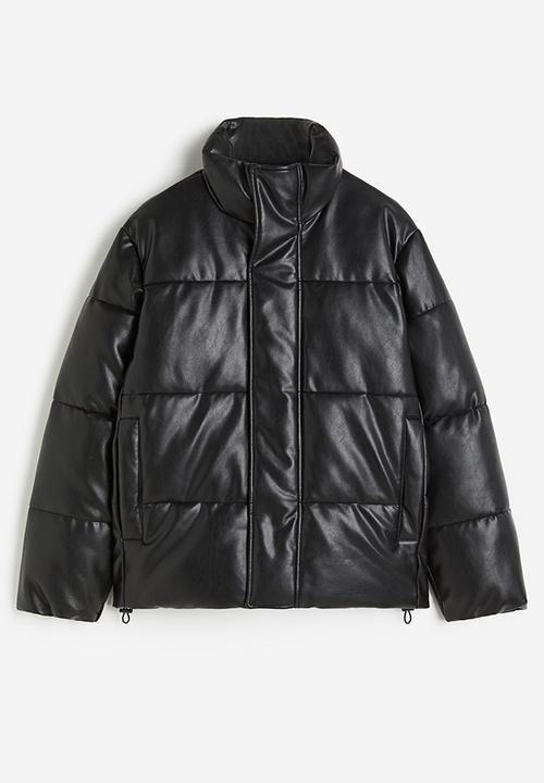 H&M - Loose fit puffer jacket - black