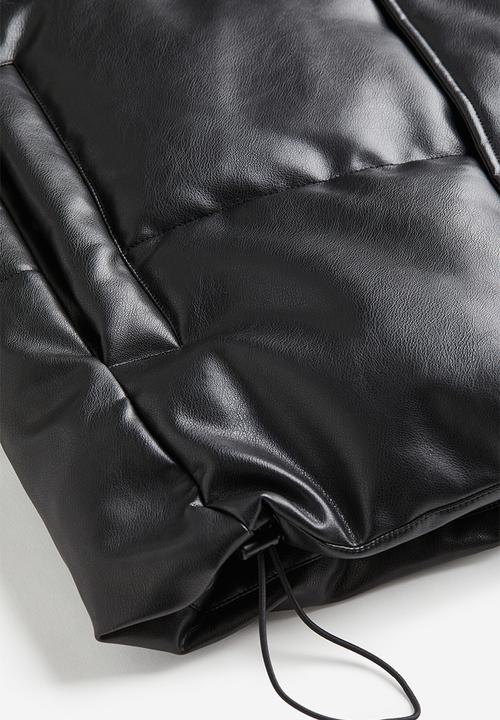 H&M - Loose fit puffer jacket - black