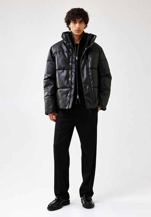 H&M - Loose fit puffer jacket - black