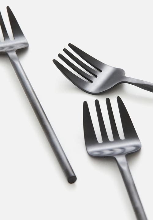 H&M - 3-pack forks - black