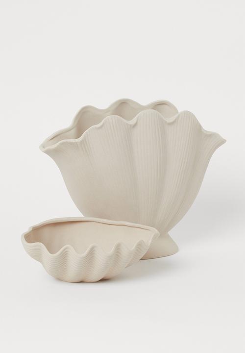 H&M - Shell-shaped vase - beige