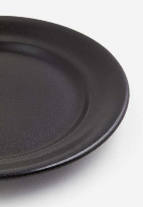 H&M - Stoneware side plate - black