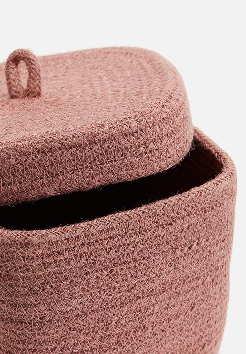 H&M - Small jute box - pink