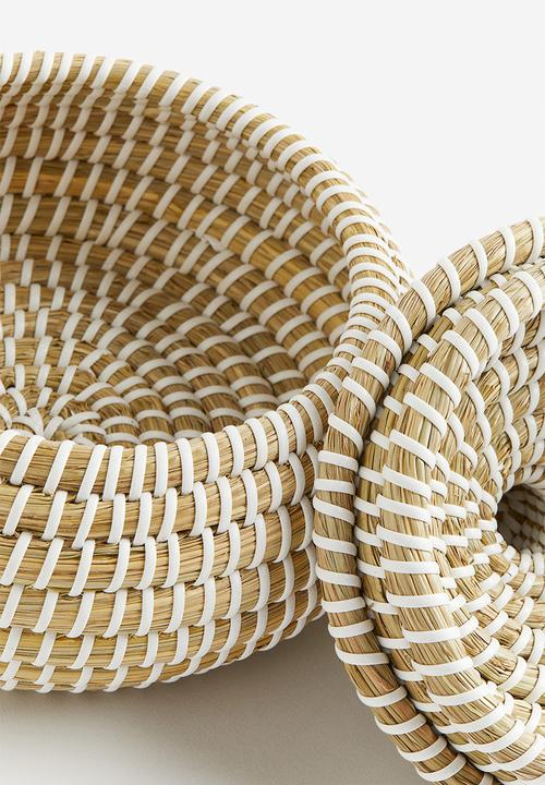 H&M - Small lidded storage basket - beige