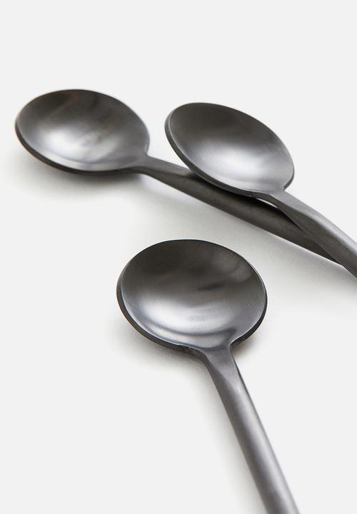 H&M - 3-pack spoons - black