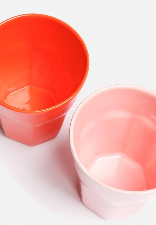 Urchin Art - Set of 2 Ceramic Glasses