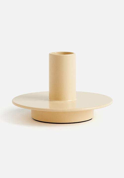 H&M - Metal candlestick - yellow