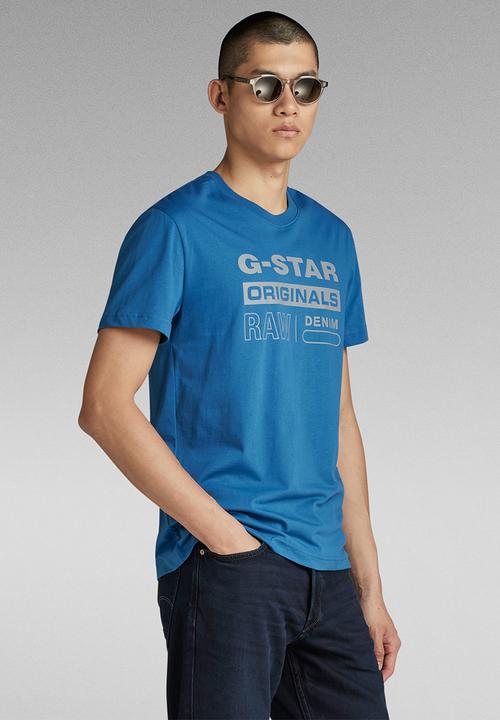 G-STAR - Reflective originals gr r t - retro blue