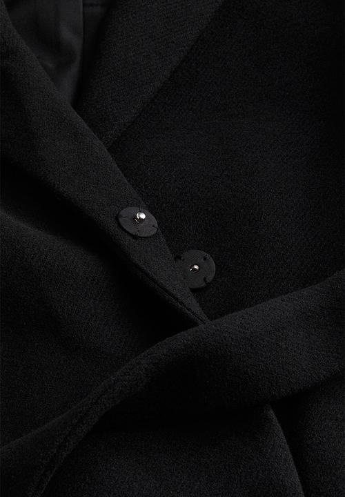 H&M - Tie-belt coat - black