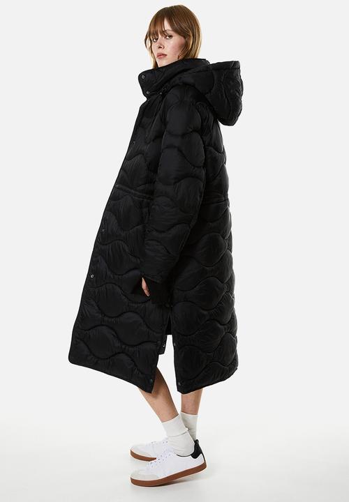 H&M - Quilted puffer coat - black