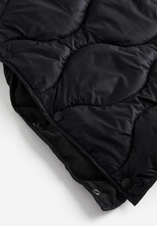 H&M - Quilted puffer coat - black