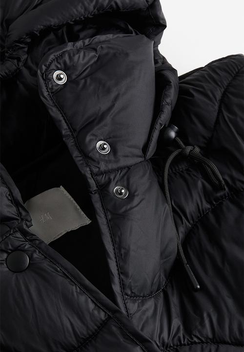 H&M - Quilted puffer coat - black