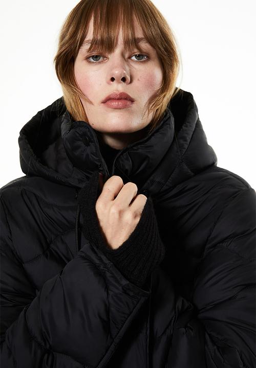 H&M - Quilted puffer coat - black