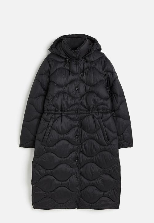 H&M - Quilted puffer coat - black