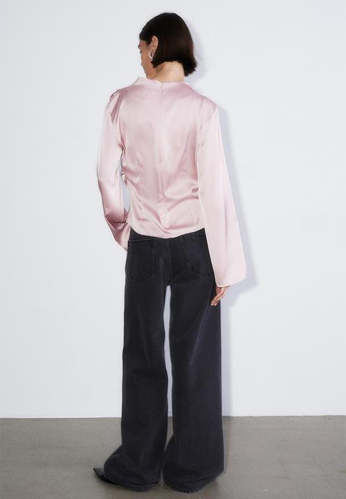 H&M - Satin blouse - light pink 