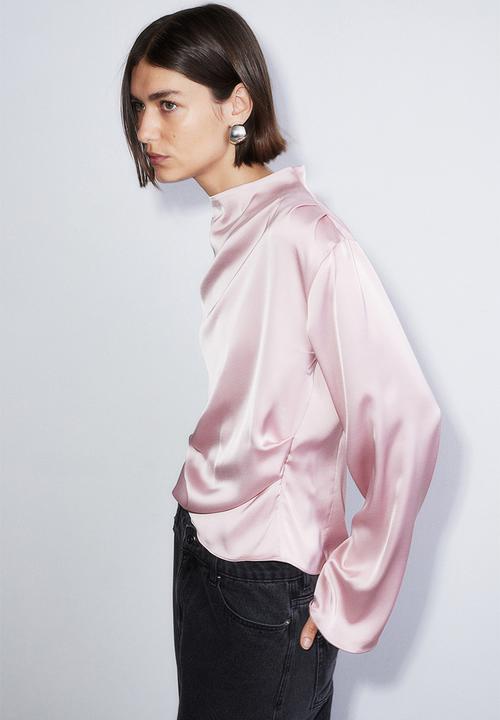 H&M - Satin blouse - light pink 