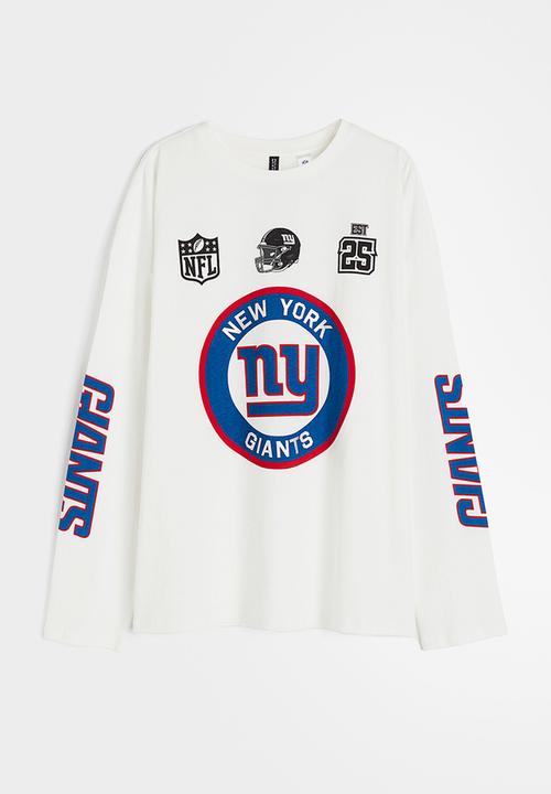 H&M - Oversized printed top - cream nfl