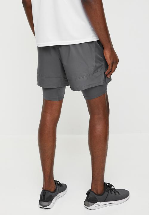 Under Armour - Ua launch 5'' 2-in-1 short - grey
