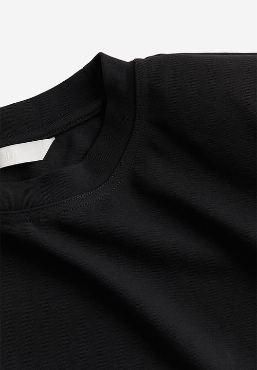 H&M - Shoulder-pad t-shirt - black
